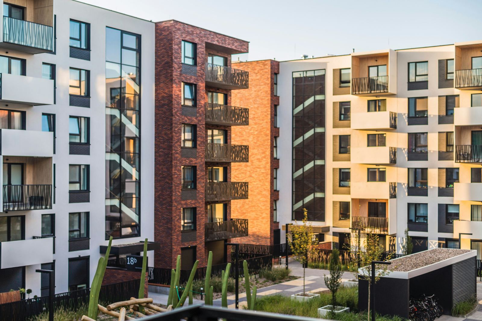 Modern multi-block residential development