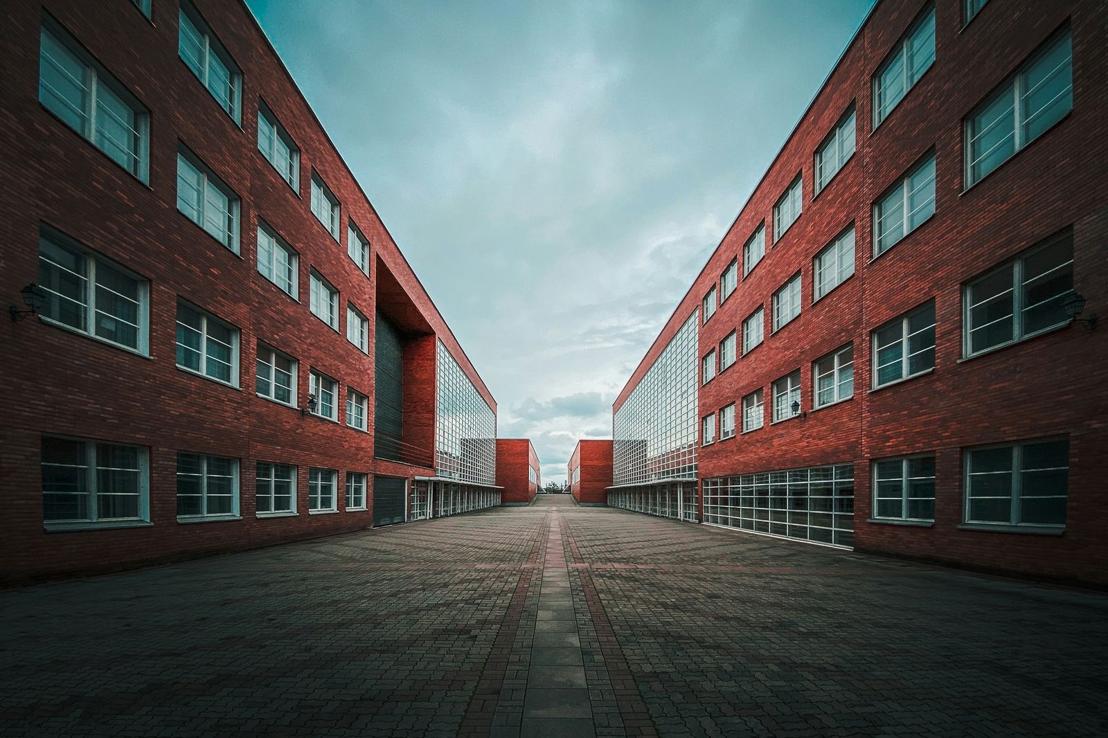 Modern school building exterior